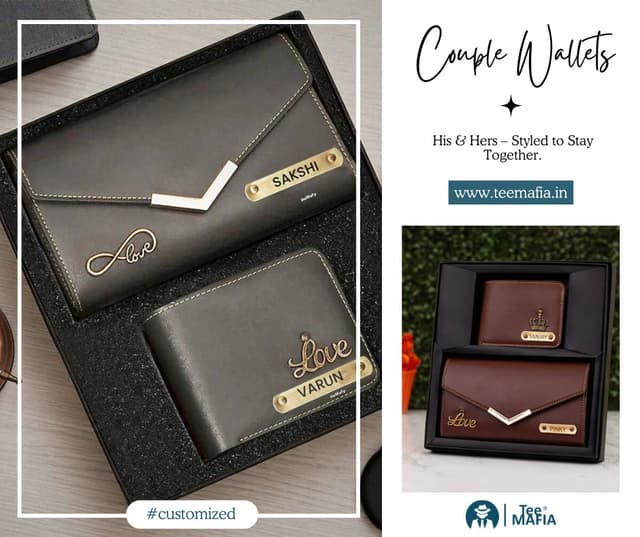 Couple’s Personalized Wallet Set